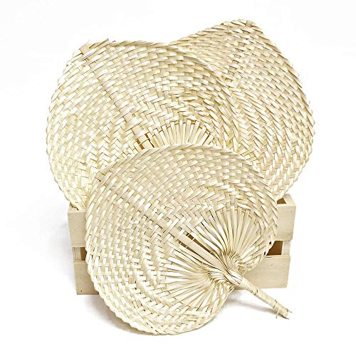 Lote de 10 Pai Pai de Bambú hechos a mano para Boda. Rafia, mimbre baratos económicos. Abanico boda, Pai Pai Boda