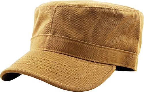 Image of KBETHOS Cadet Army Cap Basic Everyday Military Style Hat (Now with STASH Pocket Version Available)