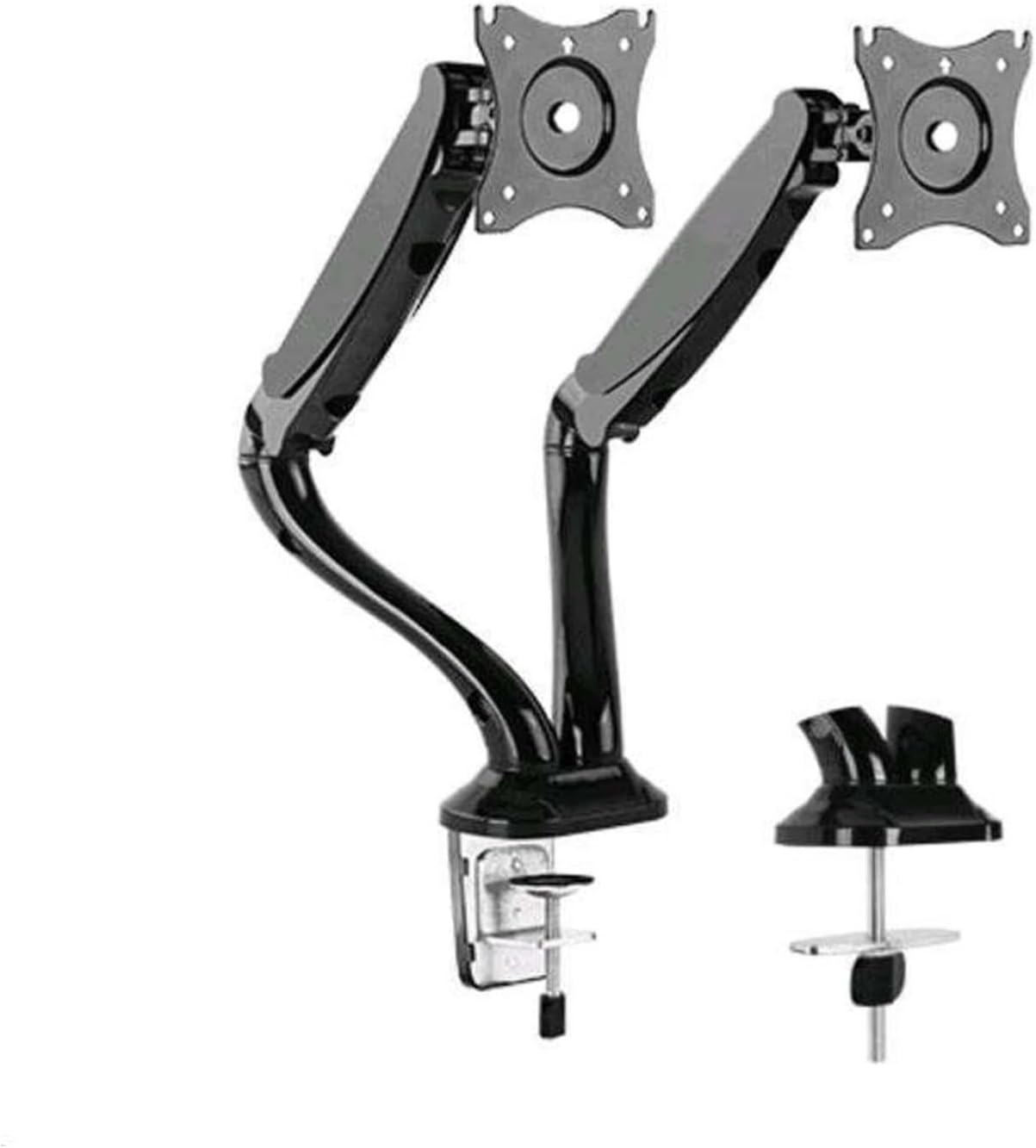 Double Arm TV LCD Monitor Desktop Mounting Bracket Art Rotating Gas Spring