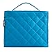 EN'DA professional Large Cosmetic Bag With Big Clear Mirror Full Of Capacity For Organize All Of Your Makeups (Blue)