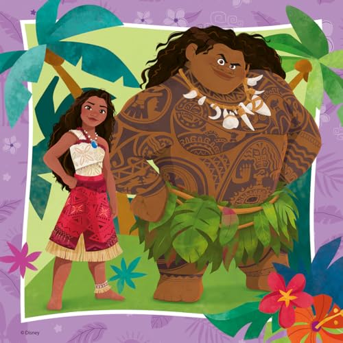 Puzzles 3x49 pièces : Vers de nouvelles aventures Vaiana 2 Ravensburger France - vue 4