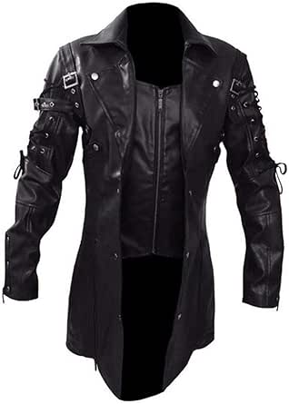 FJKVKDT Manteau Médiéval Vintage Pour Homme - Style Rétro