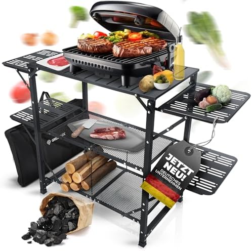 Grilltisch Outdoor Wetterfest Klappbar | Grill Beistelltisch, Tis...