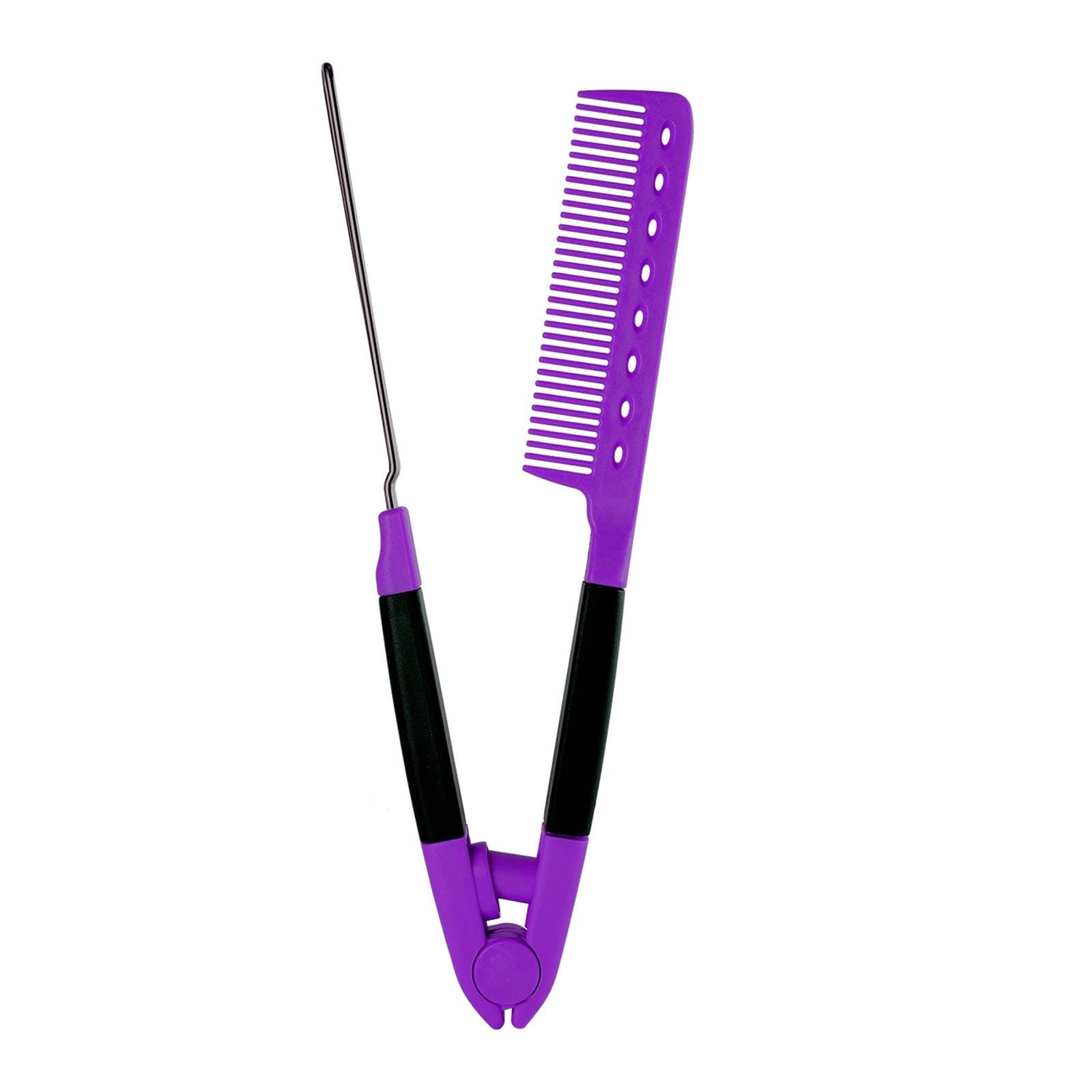 JTQYFI Straightening Comb Hair Straightener Combs Firm Grip For Knotty Hair, 23.5cm x 9cm x 9.3cm
