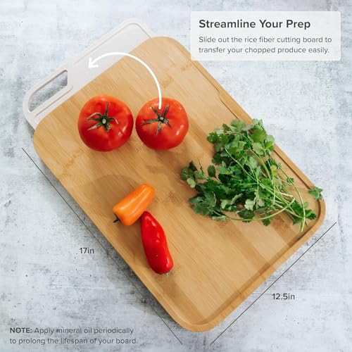 Set de 2 tablas de cortar de Bambú Nesting KitchenEdge miniatura 5