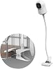 JAYOBGO Flexible Clip Clamp Mount Compatible with Eufy Indoor Cam C210 C220 - Camera Monitor Holder/Shelf/Stand for Crib Nursery 360°