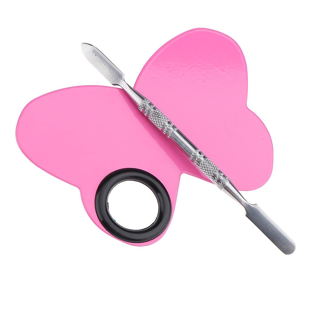 JAZZY PEARLS Cosmetic Makeup Mixing Blending Palette Spatula for Foundation Pigment Pink-image-32