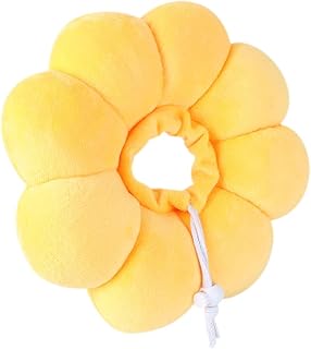 POPETPOP Coleira De Recuperação Para Animais De Estimação Design De Flor Coleira De Cone Para Gatos Anti-Lamber Coleira Elizabetana Após A Cirurgia Cones De Pescoço De Gato Cone Ajustável