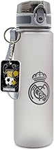 R Madrid Water Bottle 650 ml Sports Water Bottle Grey Matte 100% Original + Keychain