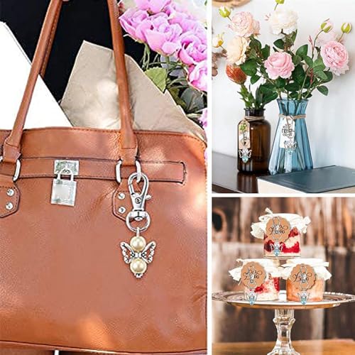 Pendentifs en perles de bénédiction avec sac pour invités de mariage x30 - 6