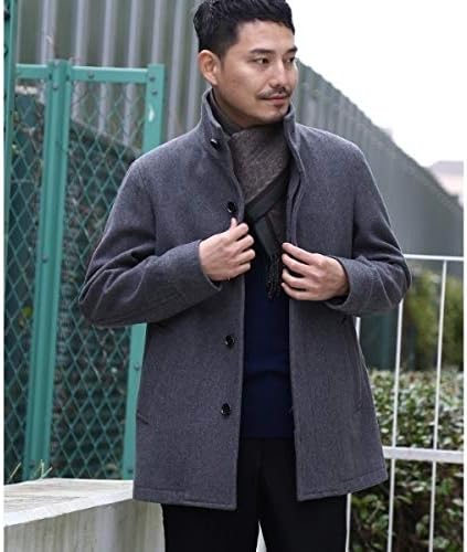 Amazon タケオキクチ Takeo Kikuchi Mブルゾン Super 100スタンドカラーブルゾン メンズ アウター ブルゾン ウール スタンドカラー グレー 012 01 S コート ジャケット 通販