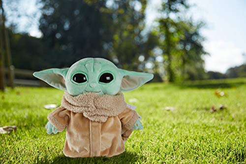 Star Wars Plush Toy, Grogu Soft Doll from The Mandalorian, 8-inch Figure, Collectible Stuffed Animals for Kids - Image 6