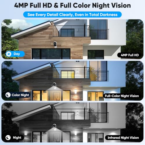 Nikoglly 2-Pack 4MP Wireless Outdoor Security Cameras - image 3
