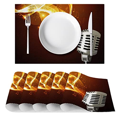 Sets de table Music Brown pour protéger votre table des plats chauds - 3