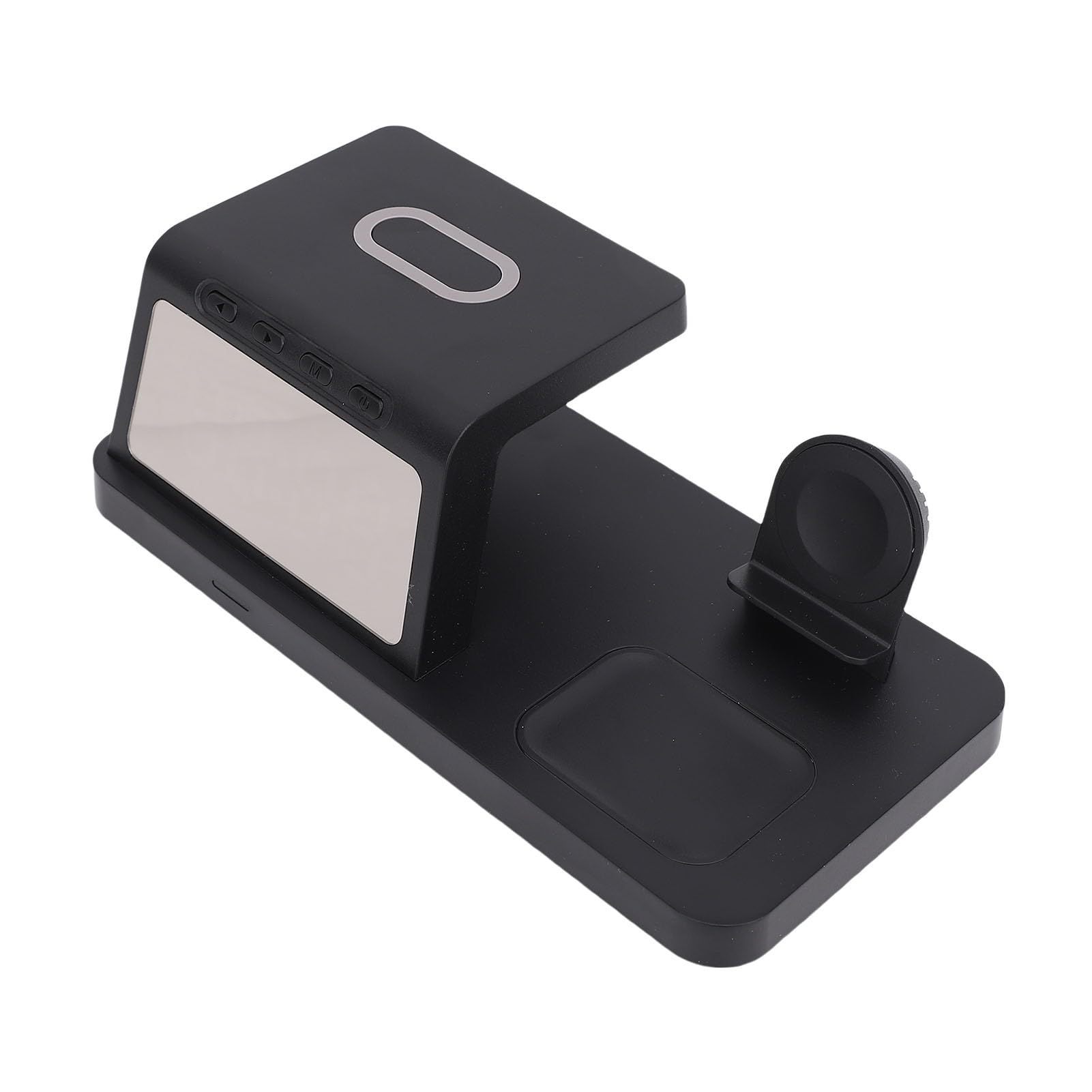 Station de Charge sans Fil, Réveil avec Chargeur de Téléphone, Horloge de Charge Rapide pour Les écouteurs de Montre de Téléphone, Interface de Type C, 15W, 10W, 7,5 W, Support
