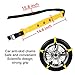10 Pcs Snow Tire Chains for Car, Adjustable Snow Cable Chains Universal Fit for Most Car/Jeep/Truck/SUV, Width 185-295mm/7.2-11.6 inches
