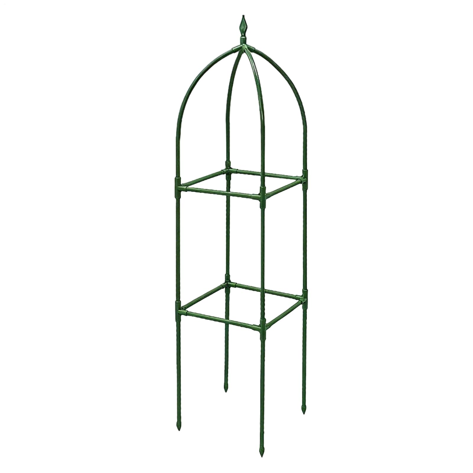 Treillis de jardin pour plantes grimpantes cadre obélisque métal réglable