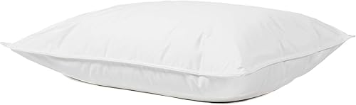 Elite Medium 600 Fill Power Down Pillow, soporte ideal para personas que duermen de espalda, tamaño Queen, color blanco