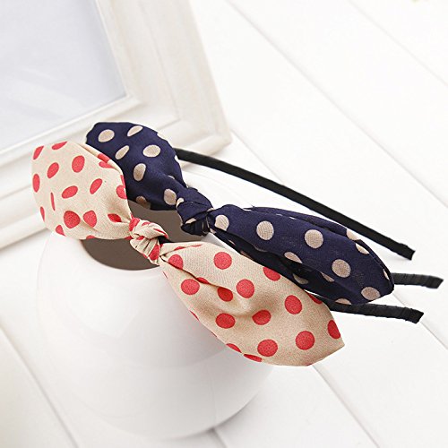 Leopardi Zibaldone Fascia Per Capelli Retro Rockabilly Con Fiore E Orecchie Da Coniglio - Stile Floreale, Pois, Tartan Tappi Orecchie
