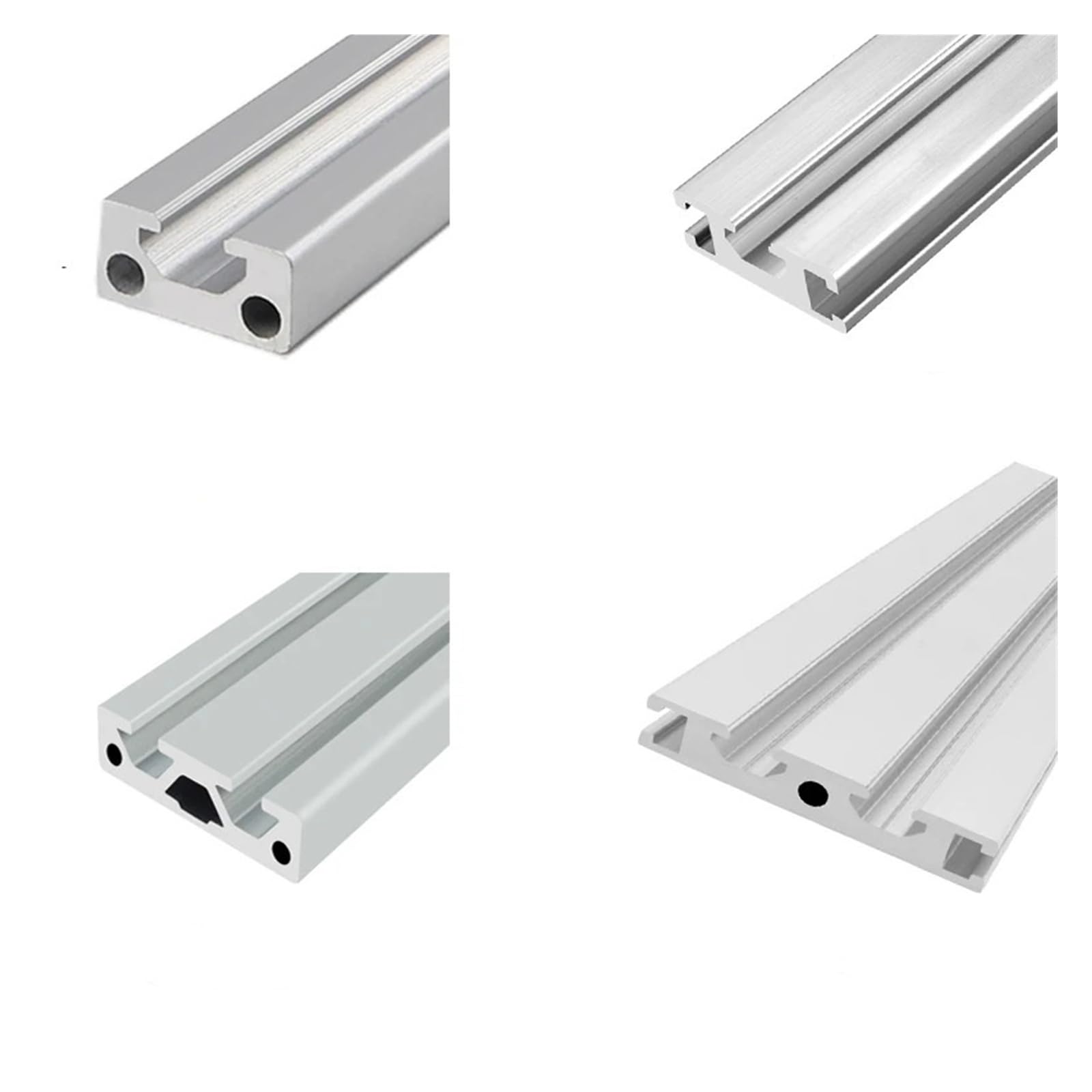 1 riel lineal de perfil de aluminio for impresoras 3D CNC - Piezas de extrusión de estructura metálica 1020, 1030, 1040 y 1050(EU-1040,250mm)