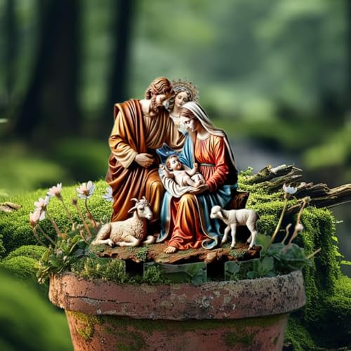 Crèche de Noël extérieure acrylique robuste抗風耐雨裝飾適合草坪 - 4