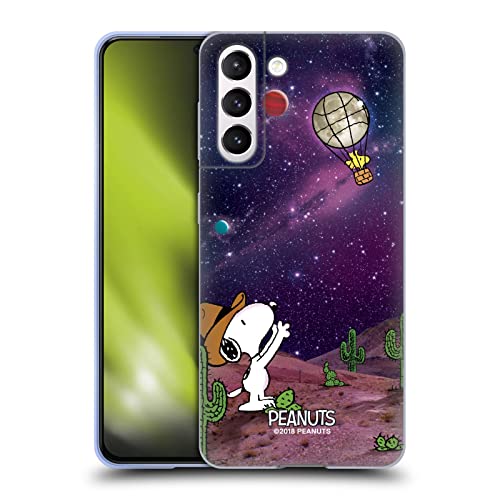 Head Case Designs Officially Licensed Peanuts Nebula Balloon Woodstock Snoopy Space Cowboy Soft Gel Case Compatible With Samsung Galaxy S21 5G #TOP7