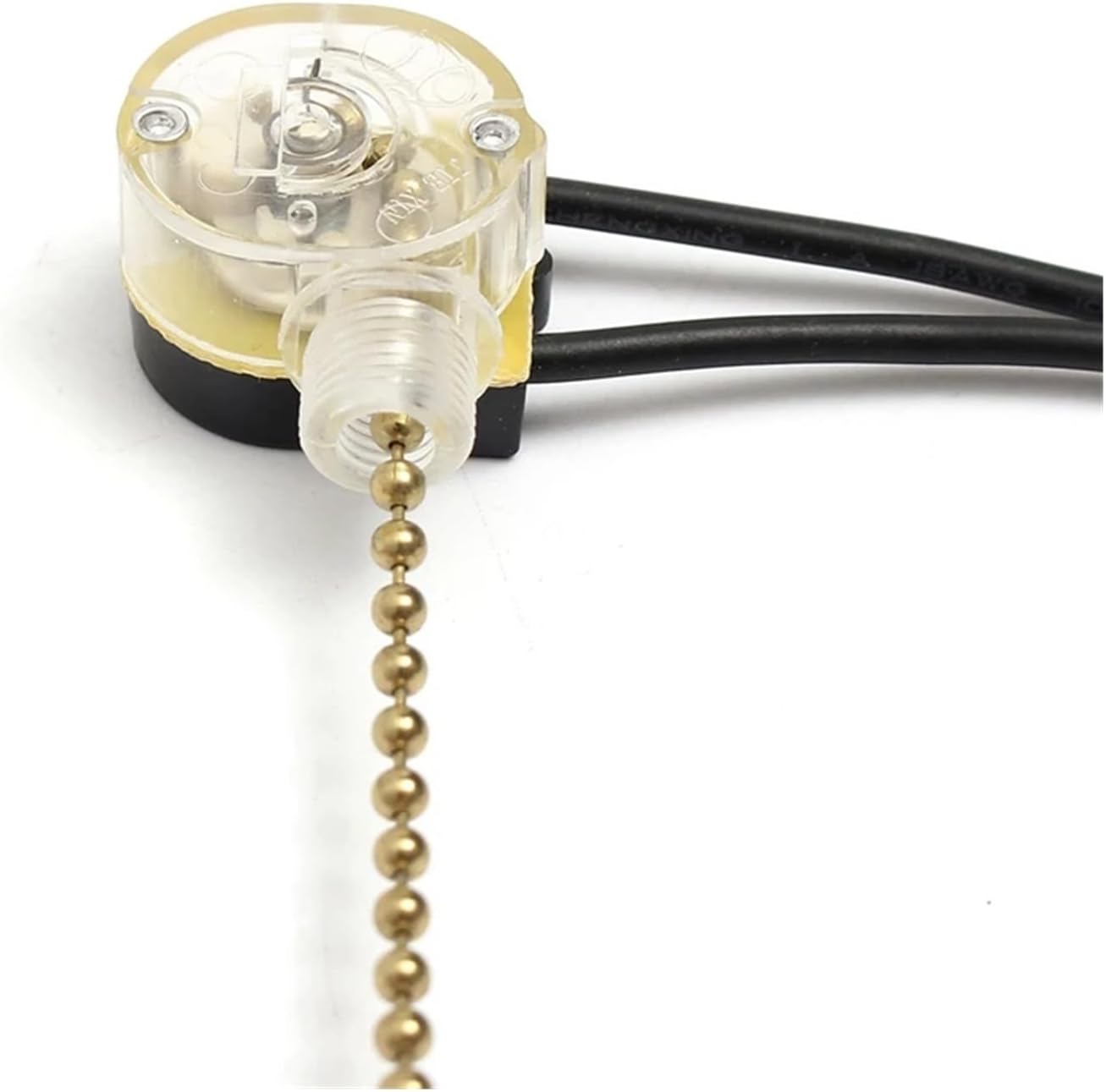 1pc Ceiling Fan Switch Wall Lamp Light Replacement Retro Pull Chain Cord Switch Button 3A/250V 6A/125V