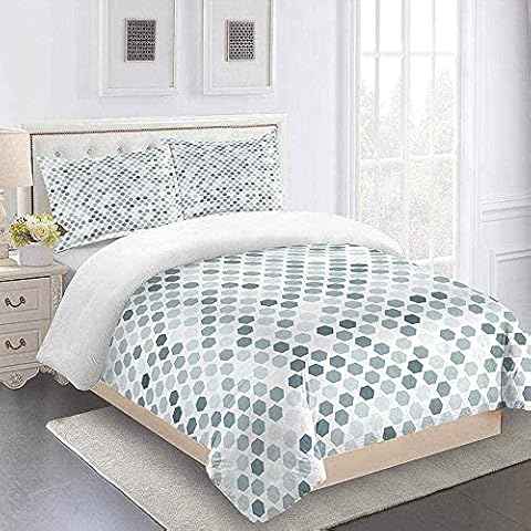 UJLMUE Bedding Set For Boys Children Blue Graphic Print Duvet Covers 3D Printing Cover