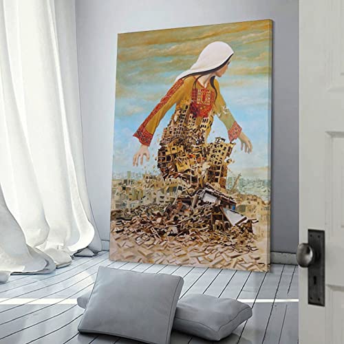 We Shall Reurn By Imad Abu Shtayyah, Living Art, Surrealism, Oil Painting Art Posters Wall Art Paintings Canvas Wall Decor Home Decor Living Room Decor Aesthetic 24X36Inch(60X90Cm) Frame-Style #TOP2