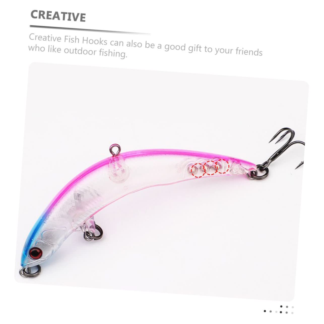 Garneck 20pezzi Ganci Sinking Per Pesca Creativa Esca Pratica Per Dolce Strumenti Di Pesca Comodi e Stabili Per Attirare Predatori