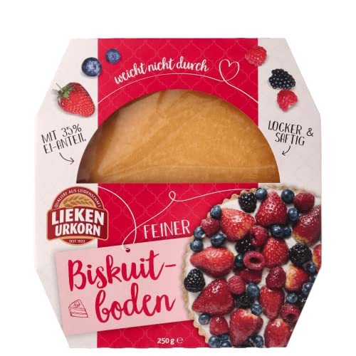 Lieken Feiner Biskuit Tortenboden 250 g, 1er Pack (1 x 0.25 kg)