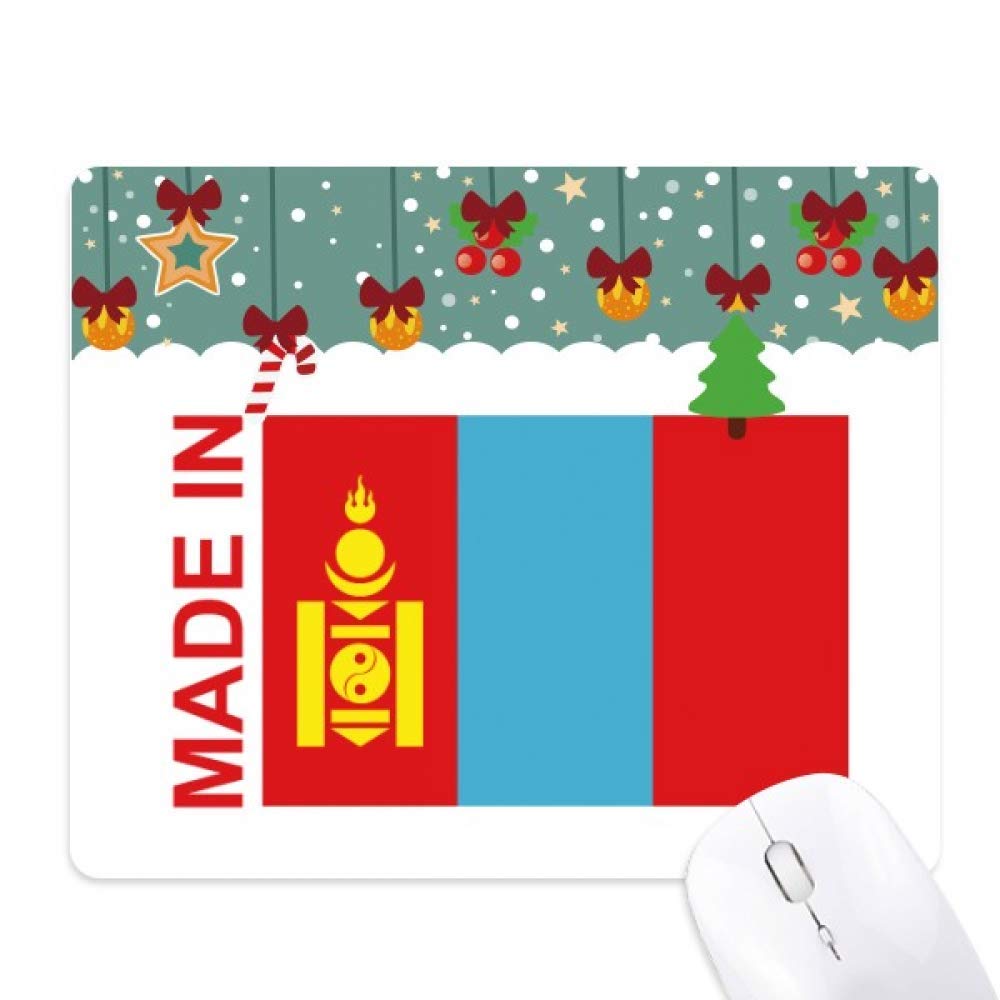 Tapis de souris de Noël caoutchouc de Mongolie antidérapant et durable