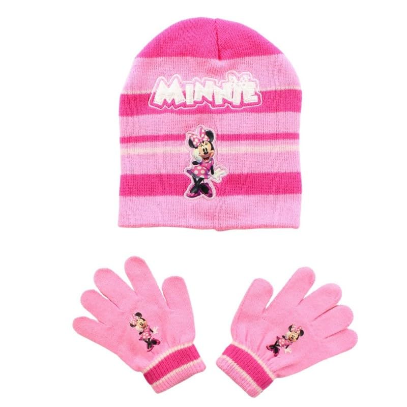 Disney MIN23-3000 S2-TU Winter Accessory Set, Rose, One Size Girl'S, rose, One size