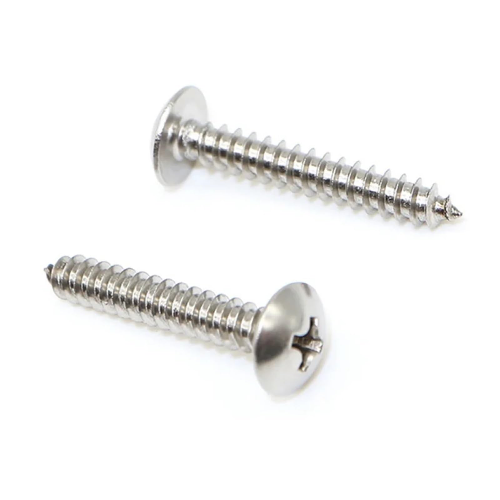 Viti autofilettanti a croce, Confezione da 10 viti autofilettanti Phillips con testa a traliccio in acciaio inossidabile 304 di varie dimensioni(75mm x10pcs,M6)
