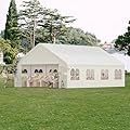 Carport, 20 x 26 Heavy Duty Carport Canopy with Removable Sidewall, Portable Garage with All-Season Tarp, Outdoor Storage Shelter Water-Resistant Car Canopy for Party Event Wedding Gathering (20x26ft)