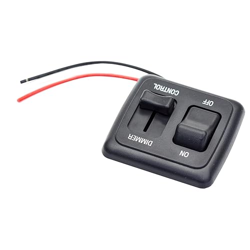 Miniatura 9 de Interruptor de palanca RV de 12 V CC con control de atenuador lateral alto para iluminación LED, halógena, incandescente, RV, automóvil, camión,