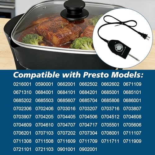 Cordón Termostato para Sartén Eléctrica Presto 06900 miniatura 4
