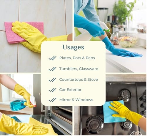 Image of 9 pcs soft absorbent fast drying cleaning dish towels,dishwashing cloth household dishwashing cloth set, woven kitchen clean lint-free dishwashing cloth,non-greasy easy to clean more functions.