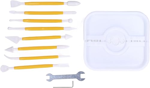 Miniatura 7 de Mini rueda de cerámica, rueda de cerámica ajustable de velocidad de 2000 RPM, kit de manualidades de cerámica, rueda de cerámica con arcilla