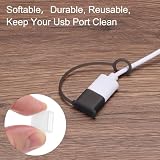 QUARKZMAN 8 sztuk osłona portu USB, ochrona przed kurzem, TPU, USB Typ-A, żeńskie złącza, osłony ochronne do komputera, laptopa, przezroczyste