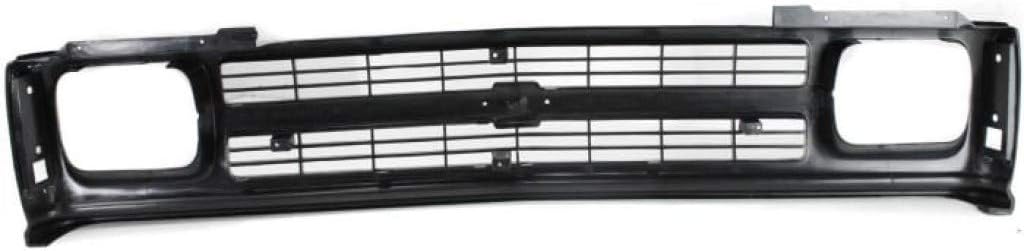 For Chevy S10 Grille Assembly 1991 1992 1993 | Black Shell & Insert | Plastic | Smooth | GM1200222 | 15678982