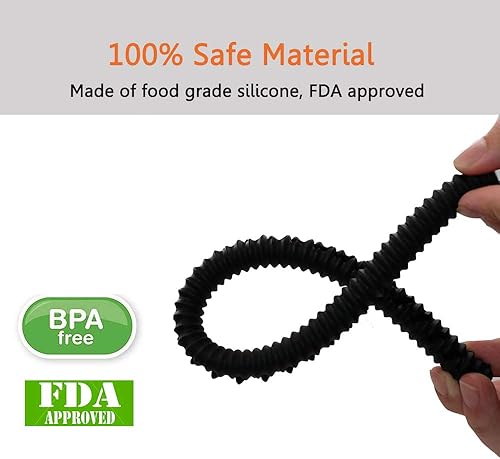 Miniatura 7 de LeeYean Protectores de horno para estantes  Paquete de 4 protectores de silicona resistentes al calor para horno, 14 pulgadas de largo, protector de