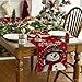Artoid Mode Red Snowman Let It Snow Winter Table Runner, Seasonal Christmas Kitchen Dining Table Decoration for Home Party Indoor 13x72 Inch