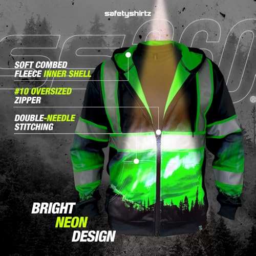 Image of SafetyShirtz SS360 ANSI Class 3 Type R Graphic Hoodie