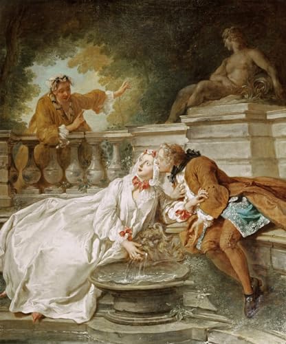 Impression sur toile l'Alarme Jean François De Troy pour un salon élégant