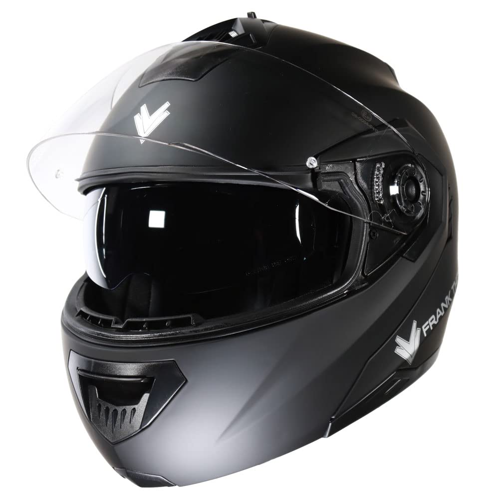Frank Thomas FT998 Flip-Front Motorcycle Helmet Matt Black
