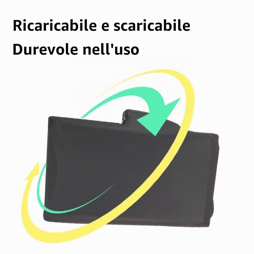Batteria ricaricabile ai polimeri di litio da 2 pezzi, batterie da 2200 mAh 7,4 V per calzini riscaldati