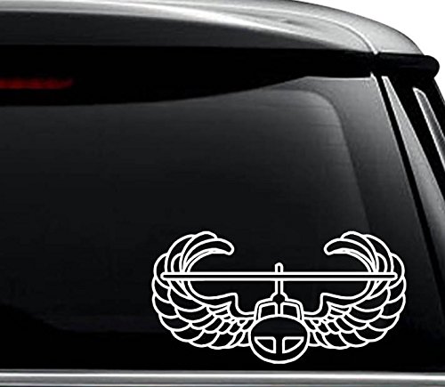 Autocollant US Army Air Assault blanc brillant 15 cm pour déco voiture et PC