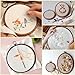 4 Pack Embroidery Hoop Ring, Imitated Wood Display Frame Circle and Oval Embroidery Kits with 30 Pieces Large Eye Embroidery Needles, Quilting Hoop and Cross Stitch Supplies for Sewing and Wall Hang