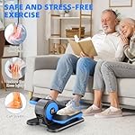 ANCHEER Under Desk Elliptical Machine, Ellipse Leg Exerciser for Seniors with 12 Adjustable Speeds, Quiet & Portable Electric Seated Pedal Exerciser with Remote Control - Image 5